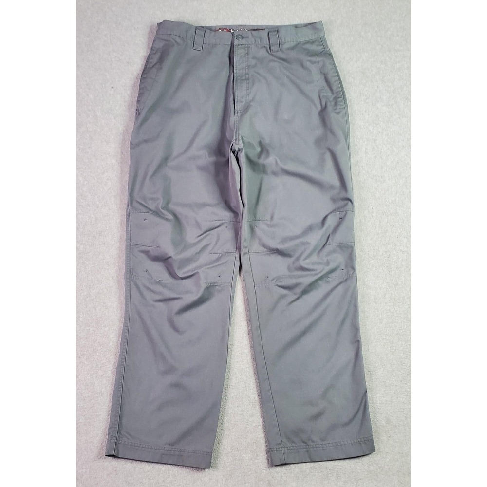 VTG Anchor Blue Pants Tag Size 36x32 Fits 34X31 Gray Chino‎ Baggy Skater Y2K 90s